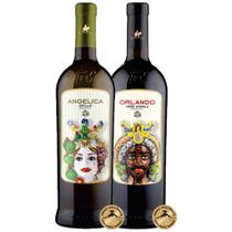 Kit Reflexos da Sicília Vinho Branco Grillo Vinho Tinto Nero dAvola Aromas e Sabores do Sul da Itália Kit Reflexos da Sicília Vinho Branco Grillo Vinho Tinto Nero dAvola Aromas e Sabores do Sul da Itália
