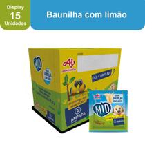 Kit Refresco em Pó MID Sabor Baunilha Com Limão Com 15 Unidades de 20g