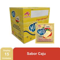 Kit Refresco em Pó MID Sabor Caju Com 15 Unidades de 20g