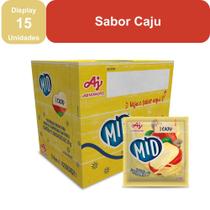 Kit Refresco em Pó MID Sabor Caju Com 15 Unidades de 20g