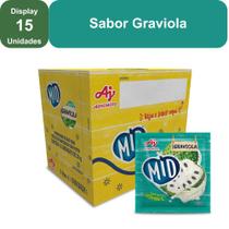 Kit Refresco em Pó MID Sabor Graviola Com 15 Unidades de 20g