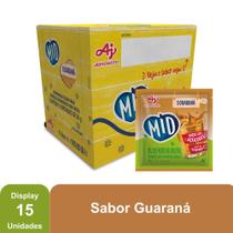 Kit Refresco em Pó MID Sabor Guaraná Com 15 Unidades de 20g
