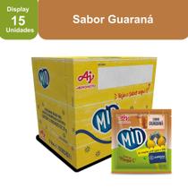 Kit Refresco em Pó MID Sabor Guaraná Com 15 Unidades de 20g