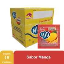 Kit Refresco em Pó MID Sabor Manga Com 15 Unidades de 20g