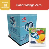 Kit Refresco em Pó MID ZERO Sabor Manga Com 15 Unidades de 8g