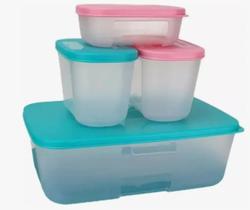 Kit Refri Fresh com 4 peças - 1,5L + 300ml + 300ml +140ml Tupperware