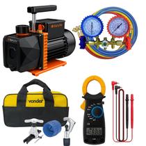 Kit Refrigeração Ar Condicionado Bomba De Vácuo 2 Cfm Suryha Bivolt