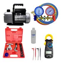 Kit Refrigeração Ar Condicionado Bomba De Vácuo 6 Cfm Bivolt Kit Refrigeração Ar Condicionado Bomba De Vácuo 6 Cfm Bivolt