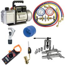 Kit Refrigeração com Bomba de Vácuo dupla 6 CFMS e Manifold