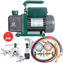 Kit Refrigeração Com Bomba De Vácuo Manifold, Flangeador e Cortador de tubos com Brinde