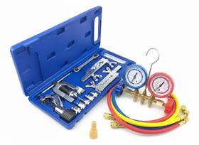 Kit Refrigeração Flangeador Manifold R22 1 Adaptador R410a