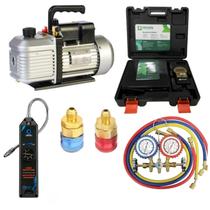 Kit Refrigeração Manifold Bomba De Vácuo Balança