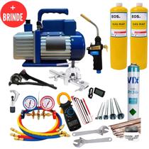 Kit Refrigeração Para Ar Condicionado Com Bomba De Vácuo e Brinde