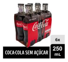 Kit Refrigerante Coca Cola Garrafa Vidro 250Ml