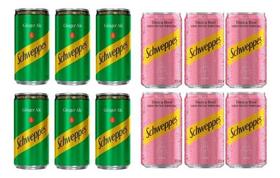 Kit Refrigerante Schweppes Ginger Ale + Tônica Rose 6un Kit Refrigerante Schweppes Ginger Ale + Tônica Rose 6un
