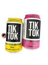 Kit Refrigerante TikTok Frutas Amarelas e Frutas Vermelhas 12 Latas lançamento novidade - Toktok