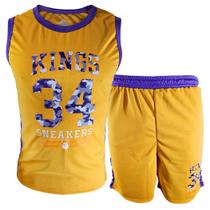 Kit Regata Bermuda Basquete Kings Sneakers Original Com NF