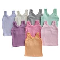 Kit Regata Camiseta Blusa Infantil Criança Malha Roupa Menina Tam 1 Algodão Kit 3 unidades Sortido Leve Verão Calor