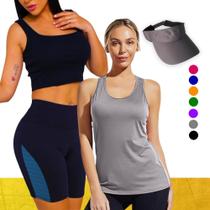 KIT REGATA DRY FIT + SHORT Leg Legging REDINHA Suplex + Viseira Dry Conjunto Fitness 1005 KIT REGATA DRY FIT + SHORT Leg Legging REDINHA Suplex + Viseira Dry Conjunto Fitness 1005