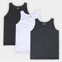 Kit Regata Hering C/ 3 Peças Masculina Kit Regata Hering C/ 3 Peças Masculina