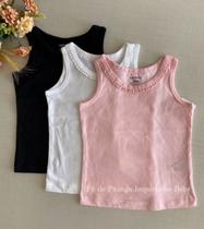 Kit regatas bebê menina Carters - 3 peças