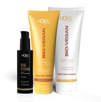 Kit Regeneração Intensa Shampoo e Máscara Bio Vegan + Bbcream Hoka'