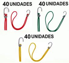 Kit Reggae 120 Elásticos Extensor Borracha Lona 3 Cores Kit Reggae 120 Elásticos Extensor Borracha Lona 3 Cores