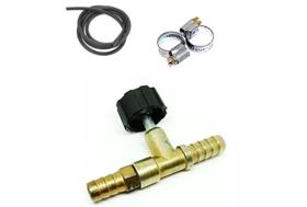 Kit Registro Alta Pressão 2 Saídas C/ 3m Mangueira 5/16 Gás (11A)