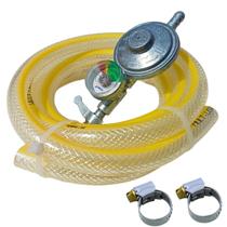 Kit Registro Gás Cozinha Botijão Regulador Mangueira 1,2 mts Kit Registro Gás Cozinha Botijão Regulador Mangueira 1,2 mts
