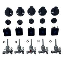 Kit Registro Interruptor Botão P/ Cooktop Fischer 1642 Novo Kit Registro Interruptor Botão P/ Cooktop Fischer 1642 Novo