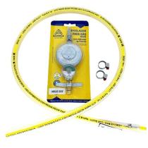 Kit Registro Medidor De Gás Mangueira Abraçadeiras Alianca