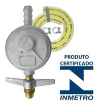 Kit Registro Regulador Gás 505/01 Cozinha Aliança + Mangueira 1,20m