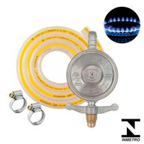 Kit Registro Regulador Para Gás De Cozinha + Mangueira 1.25M + 2 Abraçadeiras Completo Botijão Kit Registro Regulador Para Gás De Cozinha + Mangueira 1.25M + 2 Abraçadeiras Completo Botijão