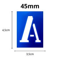 Kit Régua Letras e Números Vazados Tamanhos Material Escolar Kit Régua Letras e Números Vazados Tamanhos Material Escolar