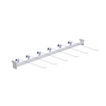 KIT - Régua para Gondola 91cm + 6 ganchos simples - Sa Gondolas KIT - Régua para Gondola 91cm + 6 ganchos simples - Sa Gondolas