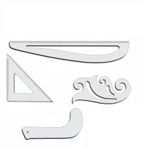 Kit Réguas Corte Costura Modelagem Alfaiate 8036 Acril Fenix Kit Réguas Corte Costura Modelagem Alfaiate 8036 Acril Fenix