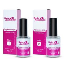Kit Regulador De Ph E Primer Sem Ácido 10Ml, Arte Sedução Kit Regulador De Ph E Primer Sem Ácido 10Ml, Arte Sedução