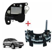 Kit Regulador Voltagem+placa Diodo Corsa Celta Palio Uno Den