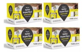 kit Rejunte Epóxi Quartzolit 1kg com 4 Unidades Preto Grafite