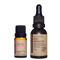 Kit Rejuvenescedor Pele Manchada Rosa Mosqueta e Gerânio Via Aroma