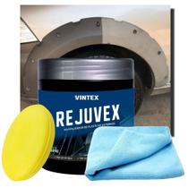 Kit Rejuvex 400g Revitalizador de Plásticos + Aplicador de Espuma + Pano