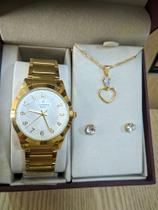 Kit rel.champion CN25109W FEMININO-Dourado