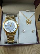 Kit rel.champion CN25136W FEMININO-Dourado