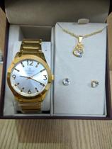 Kit rel.champion CN25396W FEMININO-Dourado