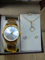 Kit rel.champion CN25930W FEMININO-Dourado