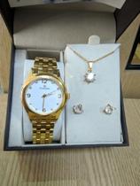 Kit rel.champion CN28991W FEMININO-Dourado