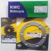 Kit Relação 36x14 Moto Tornado Corrente KMC sem Retentor