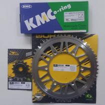 Kit Relação 56x14 Moto Tornado Corrente KMC com Retentor