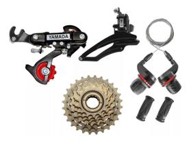 Kit Relação Bicicleta 18 Marchas Câmbios Yamada Catraca 18v Kit Relação Bicicleta 18 Marchas Câmbios Yamada Catraca 18v