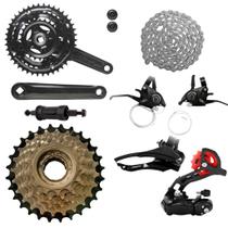 Kit Relação Bicicleta 21 Marchas Pedivela Catraca Cambios